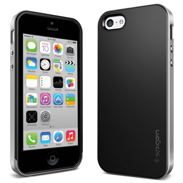 Чехол SPIGEN для iPhone 5c - Neo Hybrid - Серебристый - SGP10508