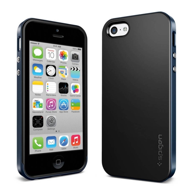 Чехол SPIGEN для iPhone 5c - Neo Hybrid - Синевато-серый - SGP10522