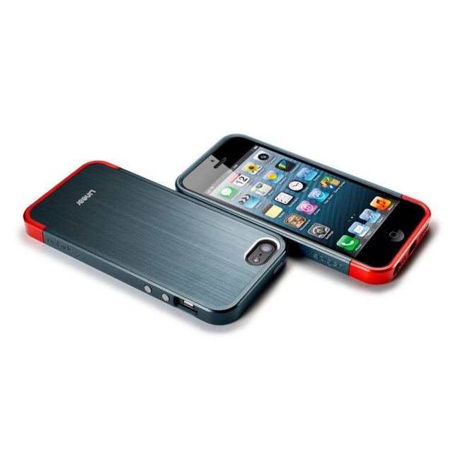 Чехол SPIGEN для iPhone SE / 5s / 5 - Linear Blitz - Синевато-серый - SGP10120