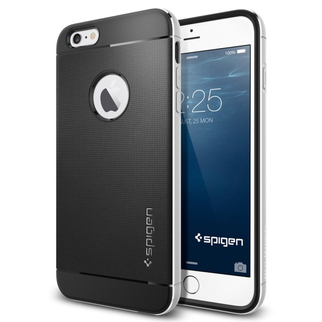 Премиум чехол SPIGEN для iPhone 6s Plus / 6 Plus - Neo Hybrid Metal - Серебристый - SGP11070