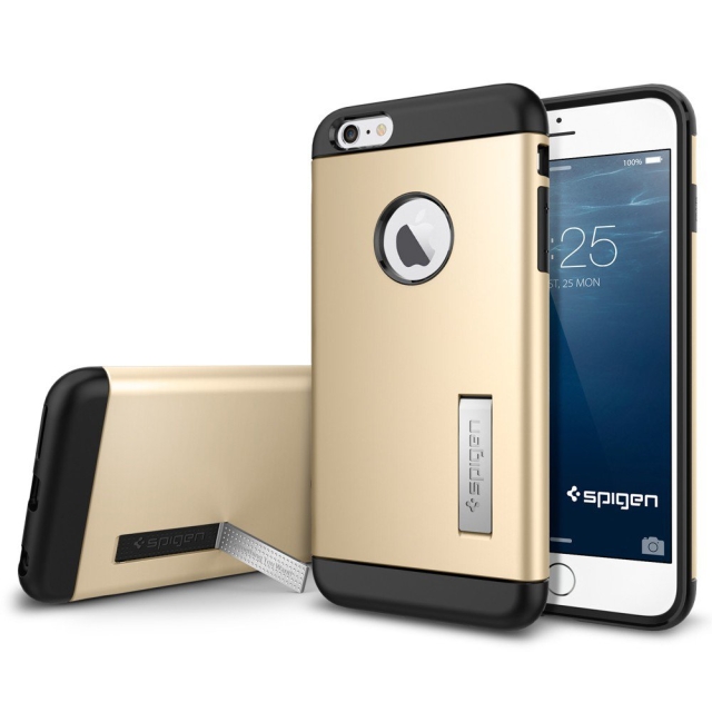 Чехол SPIGEN для iPhone 6s Plus / 6 Plus - Slim Armor - Золотистый - SGP10907