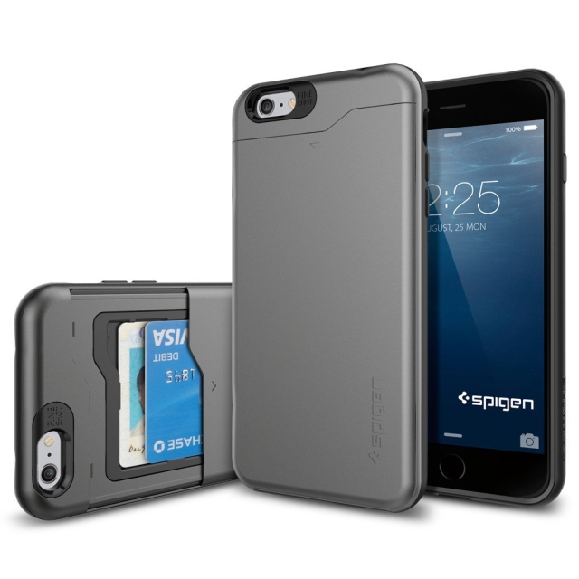 Чехол SPIGEN для iPhone 6s Plus / 6 Plus - Slim Armor CS - Темно-серый - SGP10910