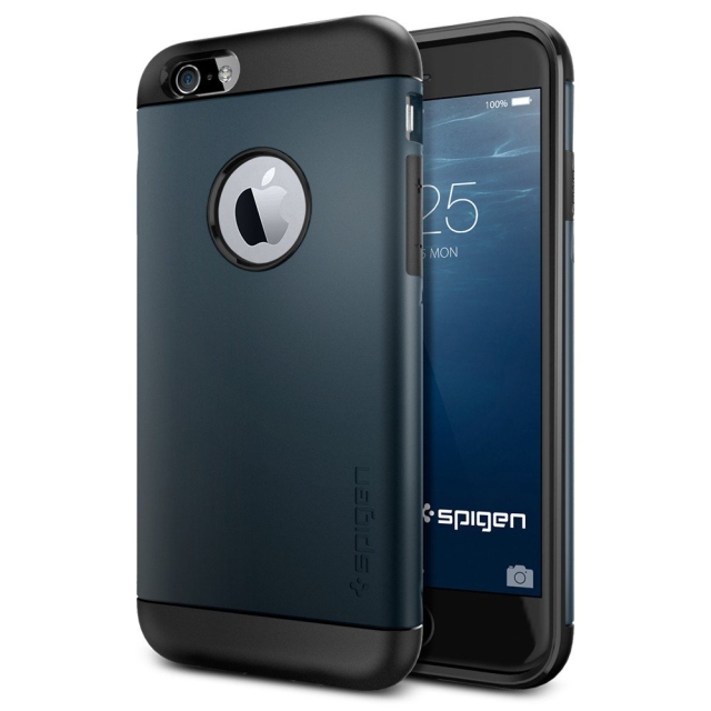 Чехол SPIGEN для iPhone 6s / 6 - Slim Armor - Синевато-серый - SGP11169