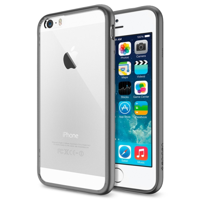 Чехол SPIGEN для iPhone 6s / 6 - Ultra Hybrid - Темно-серый - SGP10950