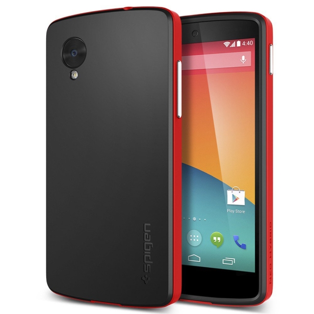 Чехол SPIGEN для Nexus 5 - Neo Hybrid - Красный - SGP10786