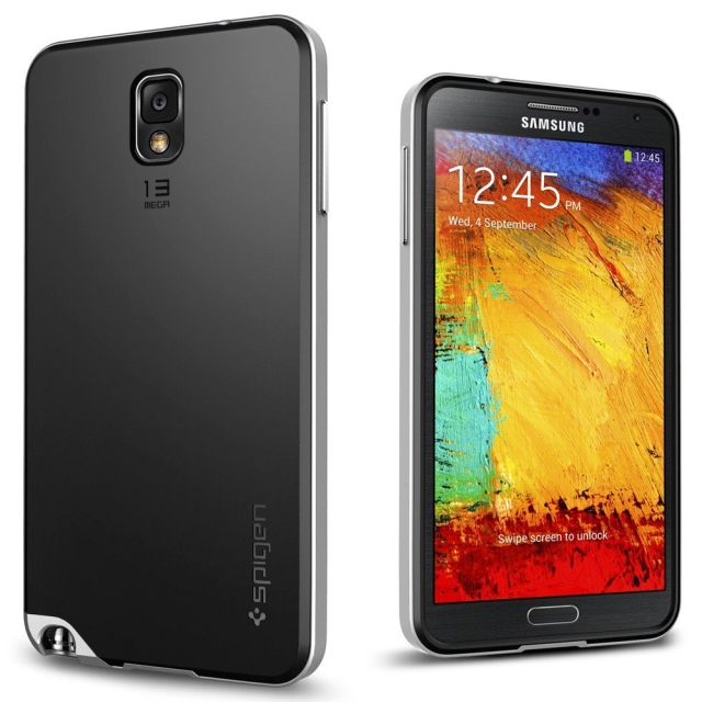 Чехол SPIGEN для Samsung Galaxy Note 3 - Neo Hybrid - Серебристый - SGP10453