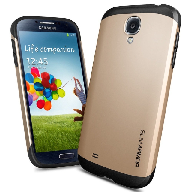Чехол SPIGEN для Samsung Galaxy S4 - Slim Armor - Золотой - SGP10634