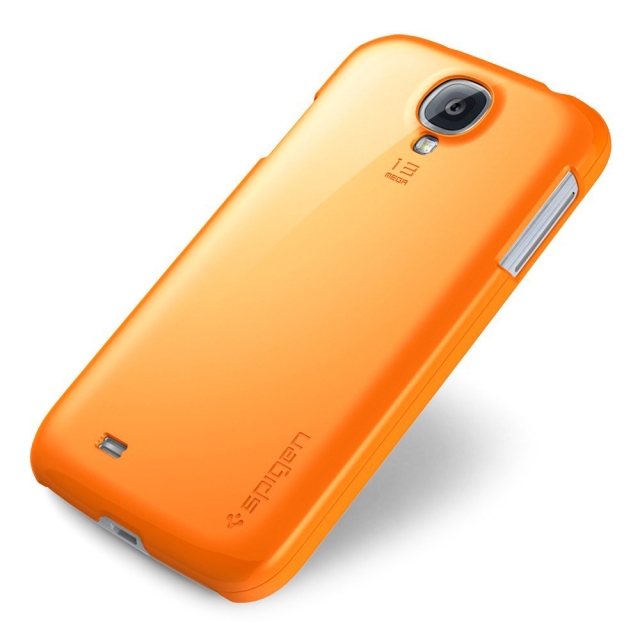 Чехол SPIGEN для Samsung Galaxy S4 - Ultra Thin Air - Оранжевый - SGP10249