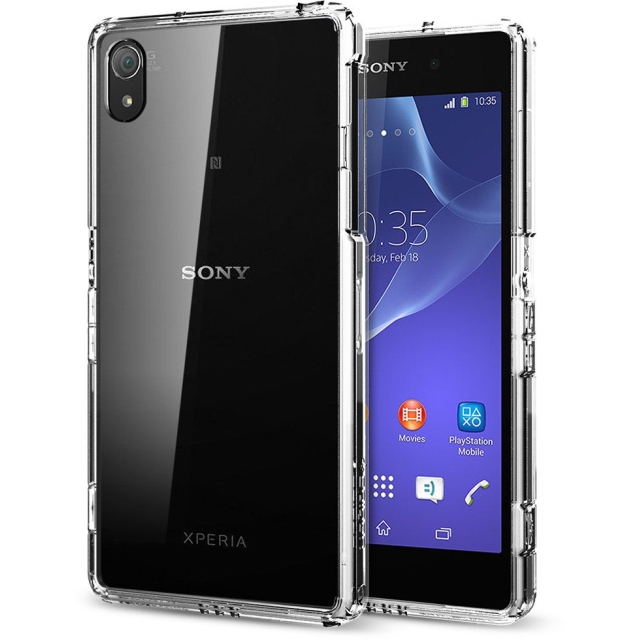Чехол SPIGEN для Sony Xperia Z2 - Ultra Hybrid - Кристально-прозрачный - SGP10833