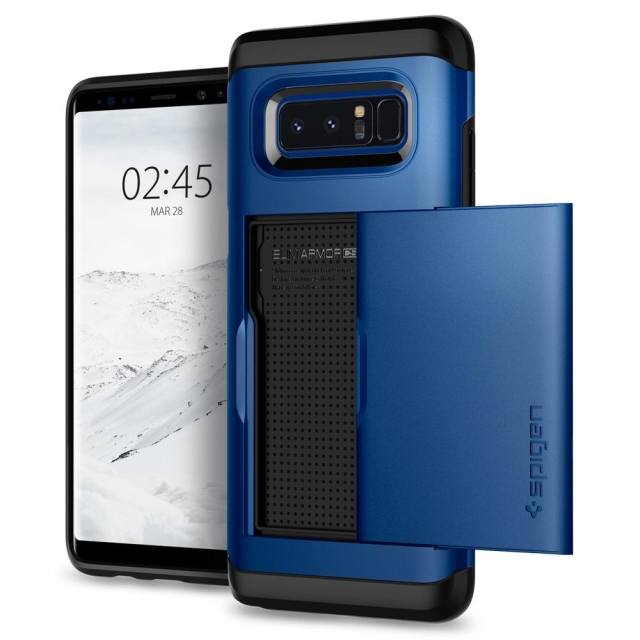 Чехол-визитница SPIGEN для Galaxy Note 8 - Slim Armor CS - Синее море - 587CS22072