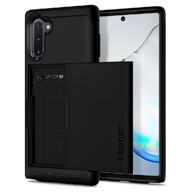 Чехол-визитница SPIGEN для Galaxy Note 10 - Slim Armor CS - Черный - ACS00233