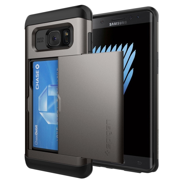 Чехол-визитница SPIGEN для Galaxy Note 7 - Slim Armor CS - Темно-Серый - 562CS20562
