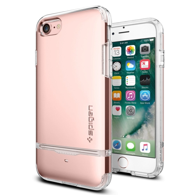 Чехол-визитница SPIGEN для iPhone SE (2022/2020)/8/7 - Flip Armor - Розовое Золото - 042CS20819