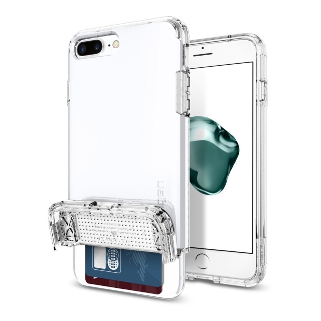 Чехол-визитница SPIGEN для iPhone 7 Plus / 8 Plus - Flip Armor - Белый - 043CS21047