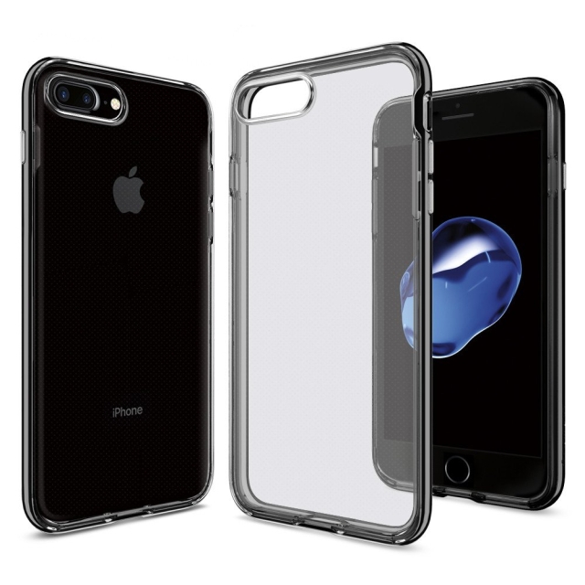 Прозрачный чехол SPIGEN для iPhone 7 Plus / 8 Plus - Neo Hybrid Crystal - Черный Оникс - 043CS20847