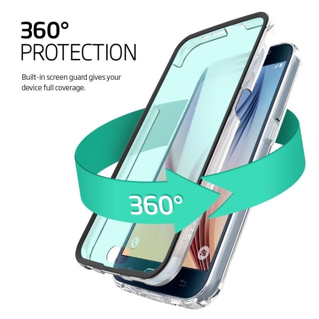 Защитный чехол SPIGEN для Galaxy S6 - Ultra Hybrid FX - Кристально-прозрачный - SGP11318