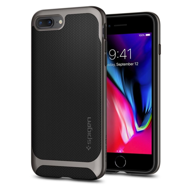 Чехол SPIGEN для iPhone 7 Plus / 8 Plus - Neo Hybrid Herringbone - Темно-серый - 055CS22227