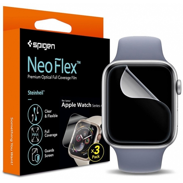 Защитная пленка SPIGEN для Apple Watch 6 / 5 / 4 (40 мм) - Neo Flex - Прозрачный - 3 шт - 061FL25575