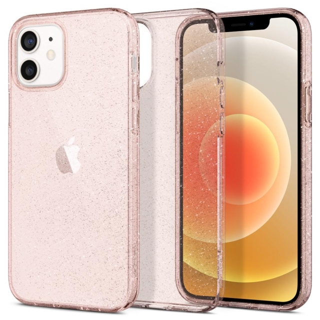 Чехол SPIGEN для iPhone 12 / iPhone 12 Pro - Liquid Crystal Glitter - Розовый кварц - ACS01699