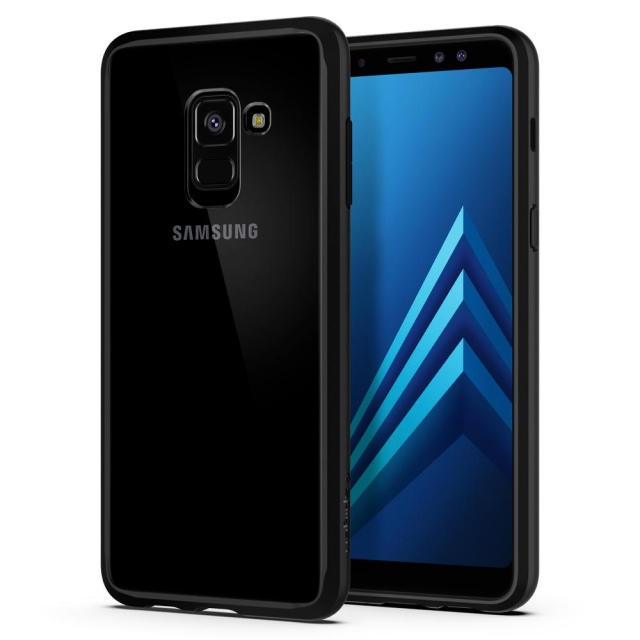 Гибридный чехол SPIGEN для Galaxy A8 (2018) - Ultra Hybrid - Черный - 590CS22751