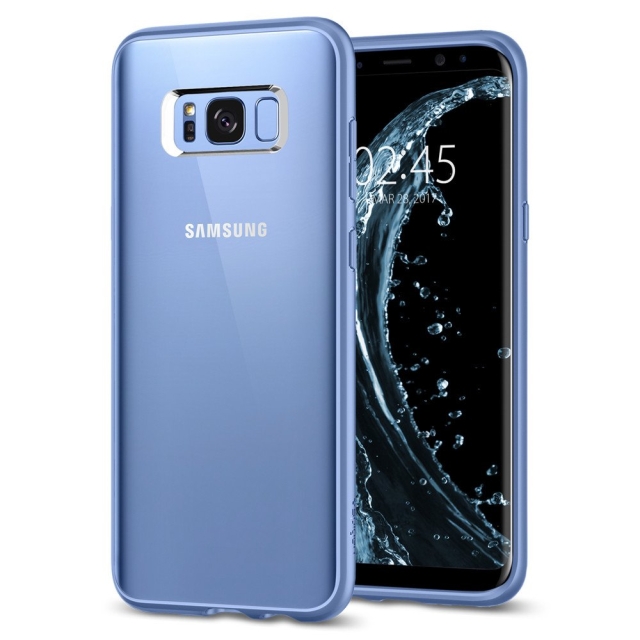 Гибридный чехол SPIGEN для Galaxy S8 Plus - Ultra Hybrid - Голубой - 571CS21681