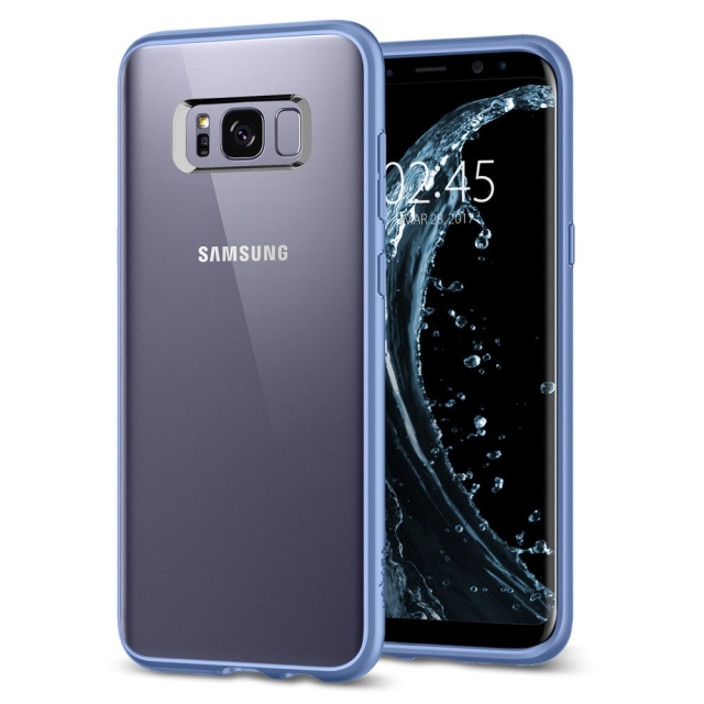 Гибридный чехол SPIGEN для Galaxy S8 - Ultra Hybrid - Голубой - 565CS21629