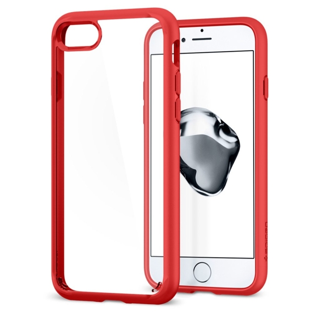Гибридный чехол SPIGEN для iPhone SE (2022/2020)/8/7 - Ultra Hybrid 2 - Красный - 042CS21724