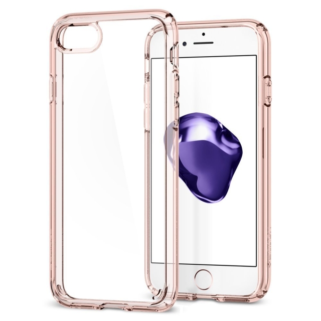 Гибридный чехол SPIGEN для iPhone SE (2022/2020)/8/7 - Ultra Hybrid 2 - Розовый - 042CS20924