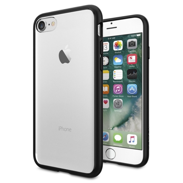 Гибридный чехол SPIGEN для iPhone SE (2022/2020)/8/7 - Ultra Hybrid - Черный - 042CS20446