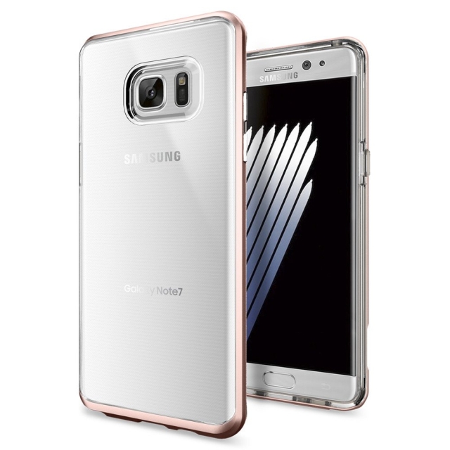 Прозрачный чехол SPIGEN для Galaxy Note 7 - Neo Hybrid Crystal - Розовое золото - 562CS20567