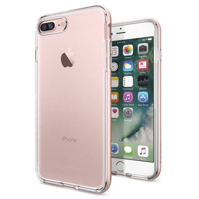 Прозрачный чехол SPIGEN для iPhone 7 Plus / 8 Plus - Neo Hybrid Crystal - Розовое Золото - 043CS20542