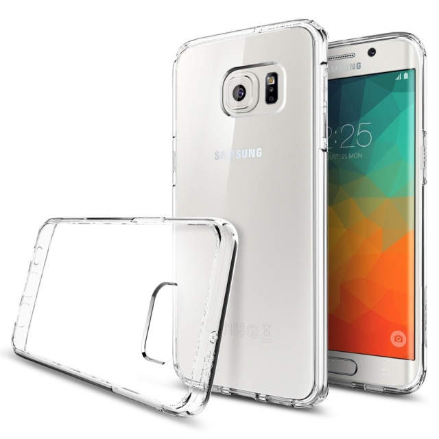Чехол-гибрид SPIGEN для Galaxy S6 Edge Plus - Ultra Hybrid - Кристально-прозрачный - SGP11699
