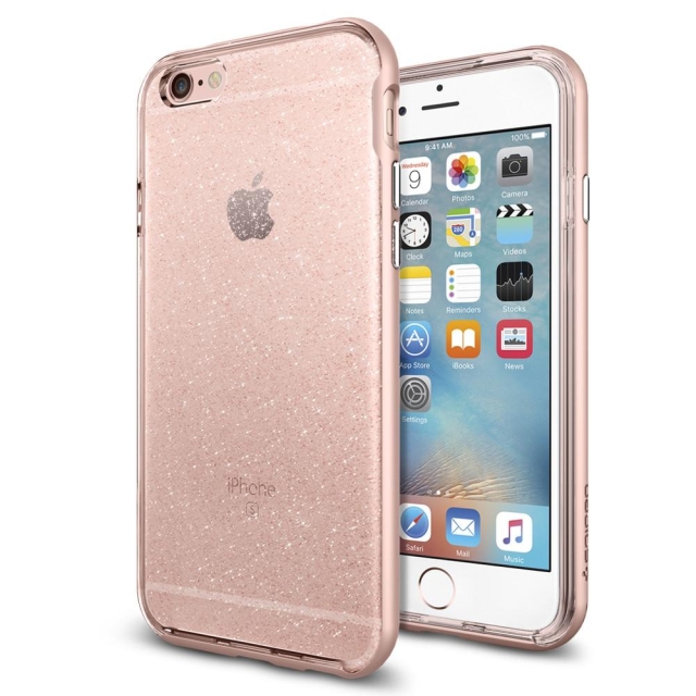 Чехол SPIGEN для iPhone 6s / 6 - Neo Hybrid Crystal Glitter - Розовое золото - 035CS21417
