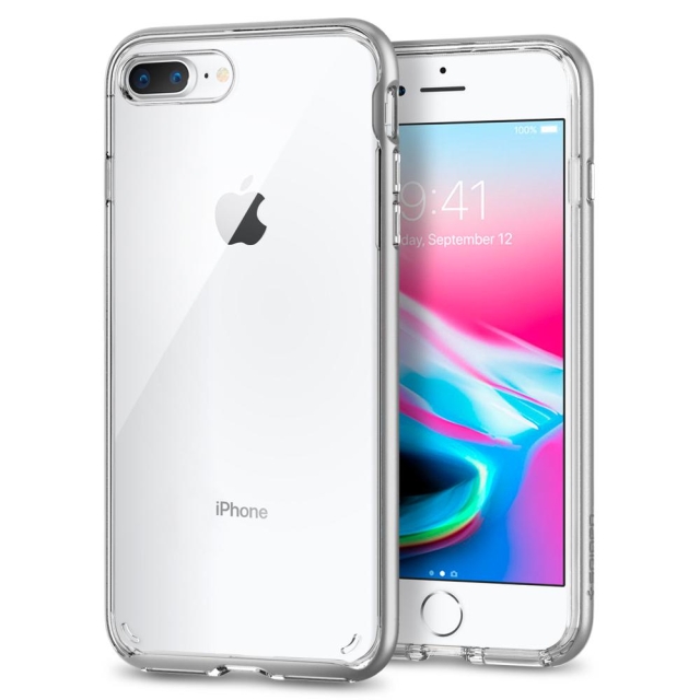 Прозрачный чехол SPIGEN для iPhone 7 Plus / 8 Plus - Neo Hybrid Crystal 2 - Серебристый - 055CS22370