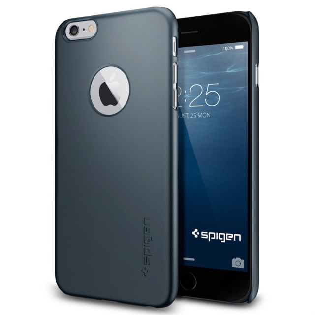 Ультра-тонкий чехол SPIGEN для iPhone 6s Plus / 6 Plus - Thin Fit A - Синевато-серый - SGP10887