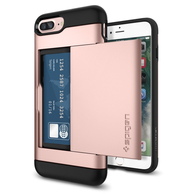 Чехол-визитница SPIGEN для iPhone 7 Plus / 8 Plus - Slim Armor CS - Розовое Золото - 043CS20527