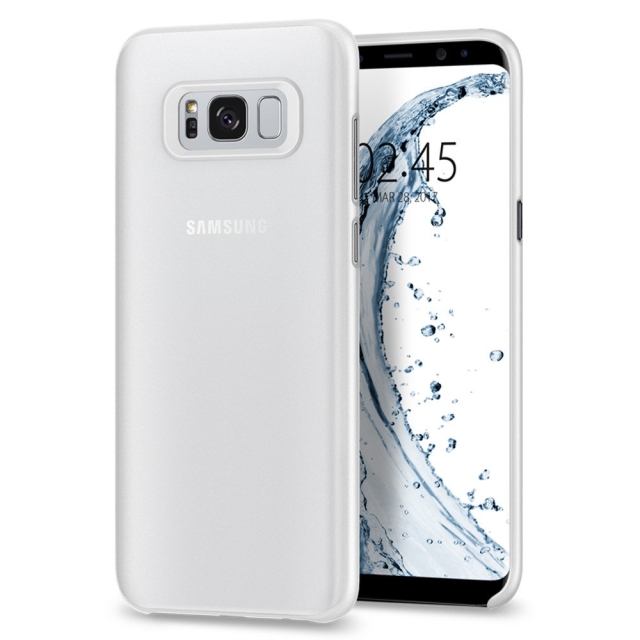 Ультра-тонкий чехол SPIGEN для Galaxy S8 Plus - Air Skin - Матово-прозрачный - 571CS21679