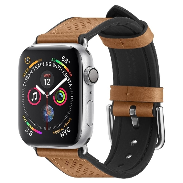 Ремешок SPIGEN для Apple Watch (41/40/38 mm) - Watch Band Retro Fit - Коричневый - 061MP25077