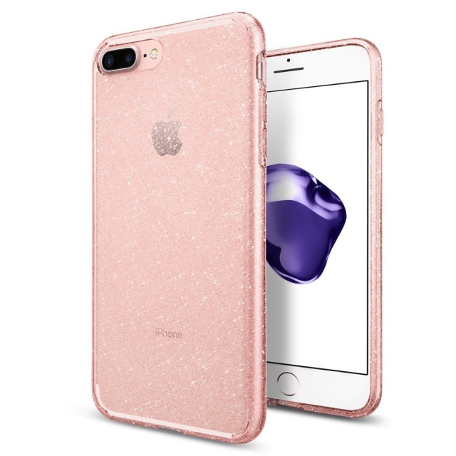 Капсула SPIGEN для iPhone 7 Plus / 8 Plus - Liquid Crystal Glitter - Розовый кварц - 043CS21759