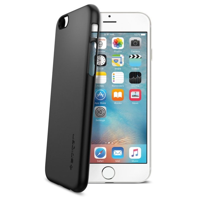 Клип-кейс SPIGEN для iPhone 6s / 6 - Thin Fit - Черный - SGP11592