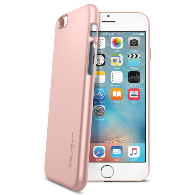 Клип-кейс SPIGEN для iPhone 6s / 6 - Thin Fit - Розовое золото - SGP11766