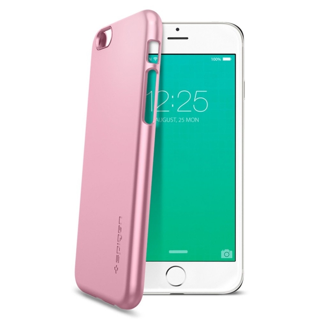 Клип-кейс SPIGEN для iPhone 6s / 6 - Thin Fit - Розовый - SGP11787