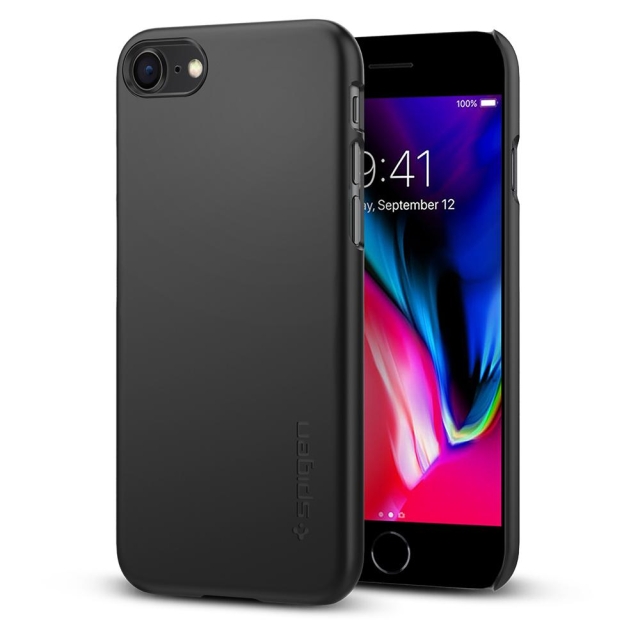 Клип-кейс SPIGEN для iPhone SE (2022/2020)/8/7 - Thin Fit - Черный - 054CS22208