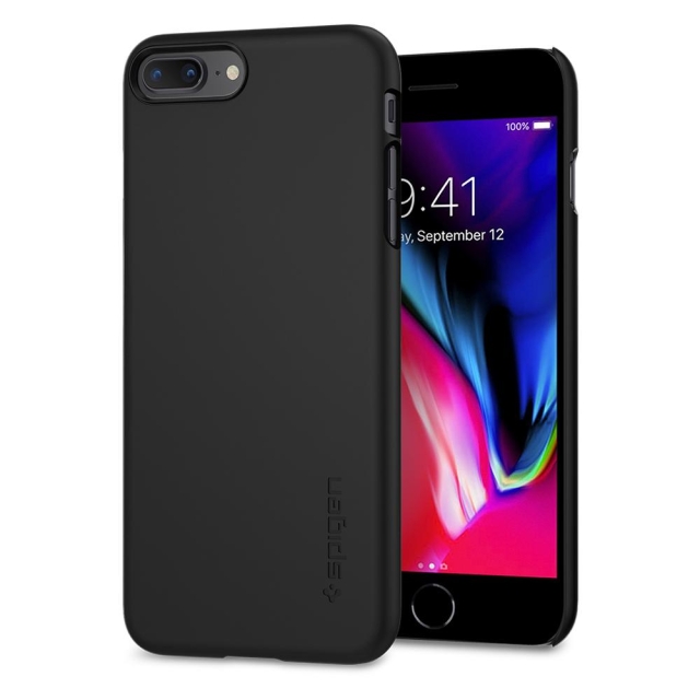 Клип-кейс SPIGEN для iPhone 7 Plus / 8 Plus - Thin Fit - Черный - 055CS22238