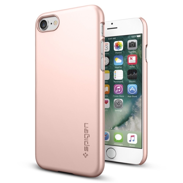 Клип-кейс SPIGEN для iPhone SE (2022/2020)/8/7 - Thin Fit - Розовое Золото - 042CS20429
