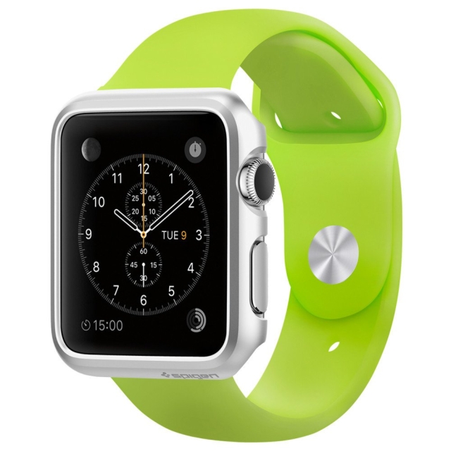Клип-кейс SPIGEN для Apple Watch (42мм) - Thin Fit - Серебристый - SGP11500