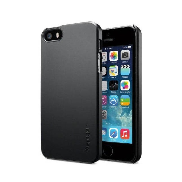 Клип-кейс SPIGEN для iPhone SE / 5s / 5 - Ultra Fit - Черный - SGP10301
