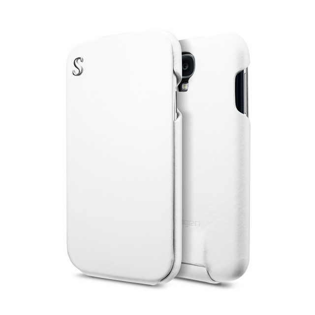 Кожаный чехол SPIGEN для Galaxy S4 - illusion Legend - Белый - SGP10256
