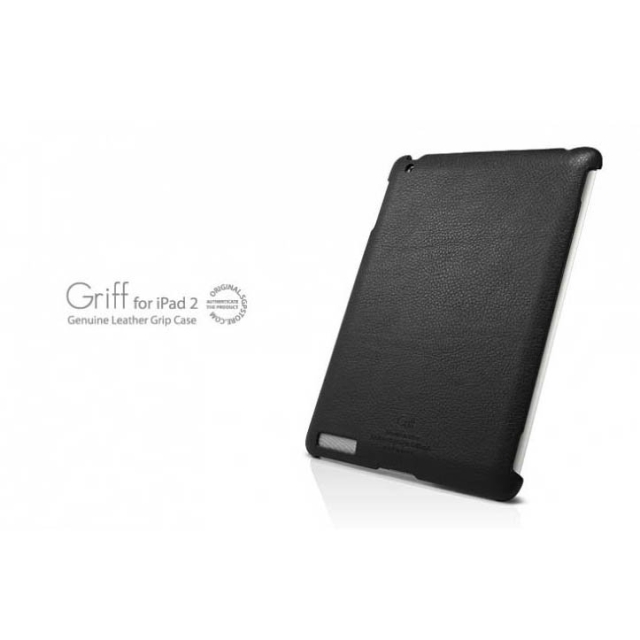 Кожаный чехол-накладка SPIGEN для iPad 2 / 3 / 4 - Griff - Черный - SGP07693
