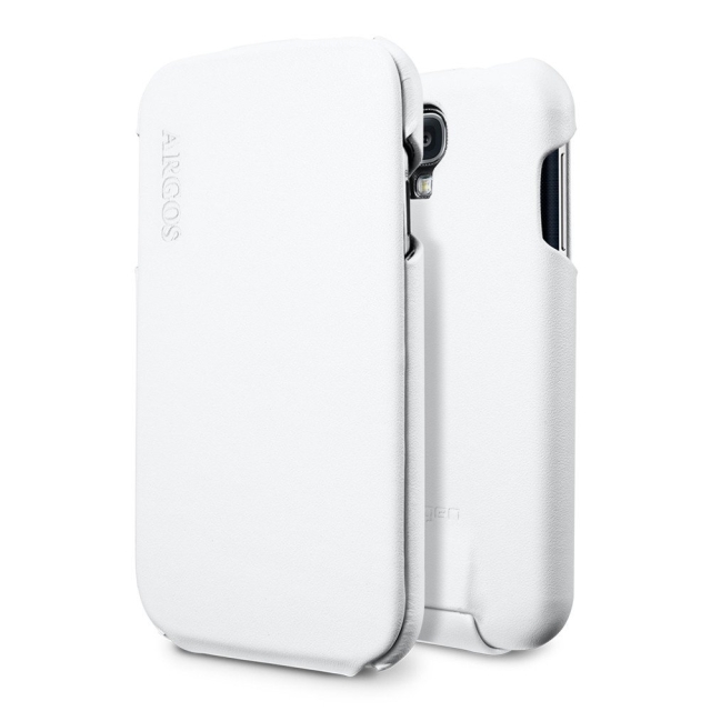 Кожаный чехол SPIGEN для Galaxy S4 - Argos - Белый - SGP10226